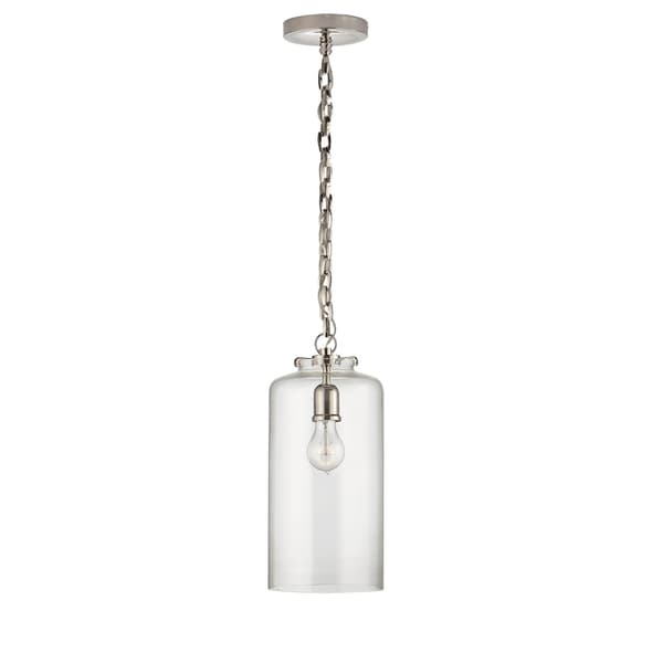 Katie Pendant Nickel, Pendant Light, Polished Nickel - Andrew Martin