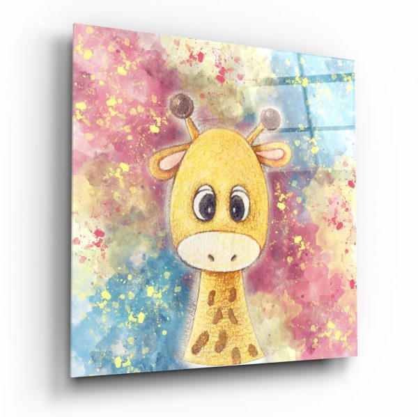 Giraffe Glass Wall Art | Bed Sava