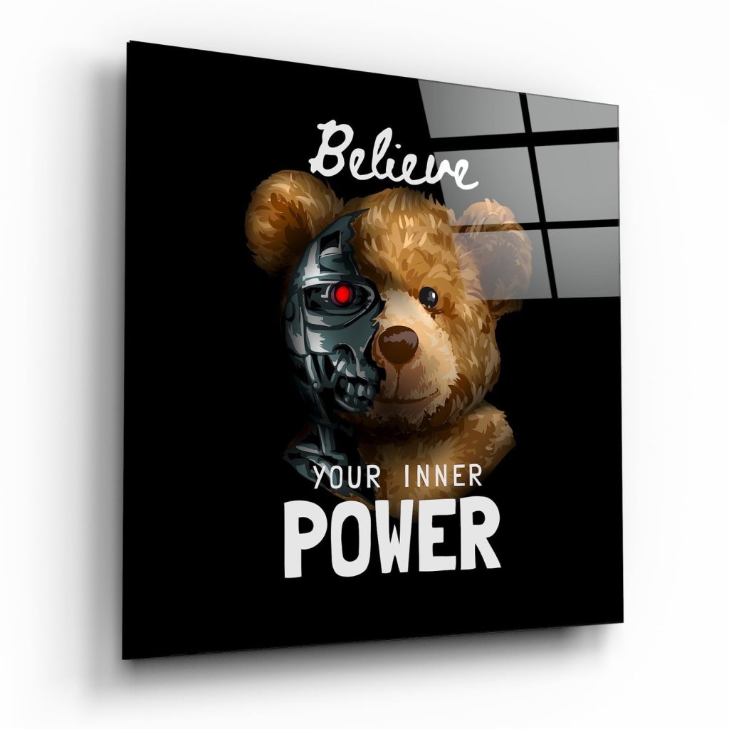 Inner Power Glass Wall Art | Bed Sava