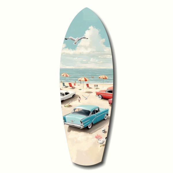 Timeless by the Sea V3 Glass Wall Art | Bed Sava