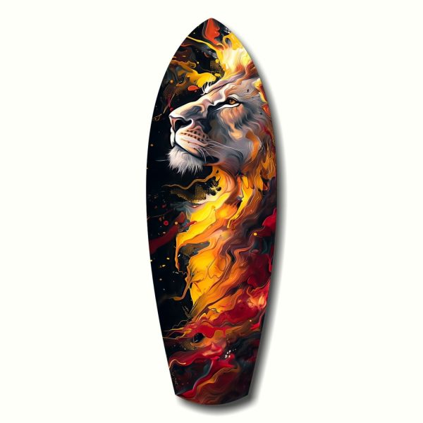 Lion Pride V4 Glass Wall Art | Bed Sava