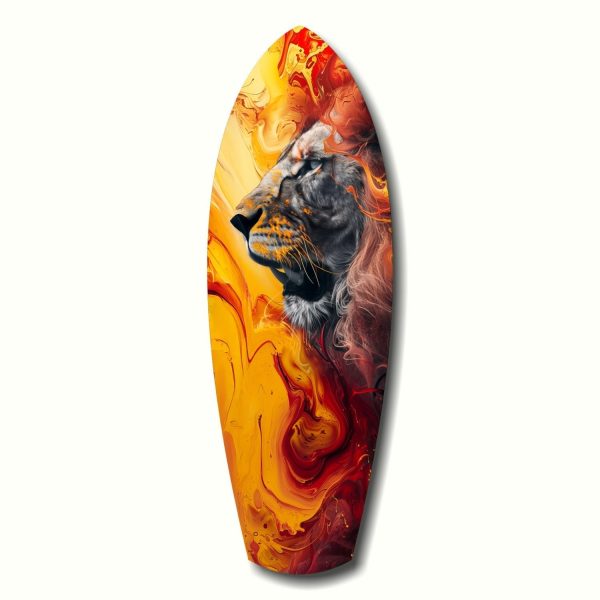 Lion Pride V7 Glass Wall Art | Bed Sava