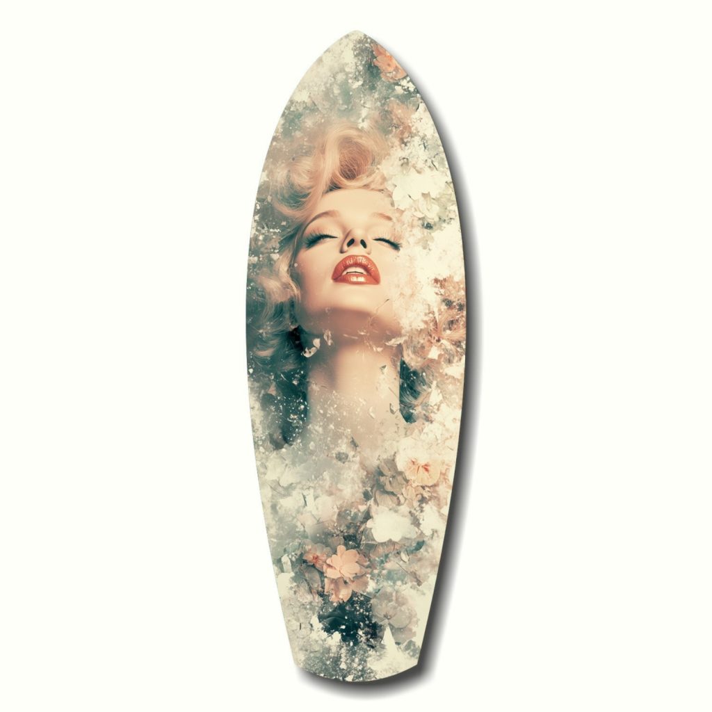Floral Madonna Glass Wall Art | Bed Sava