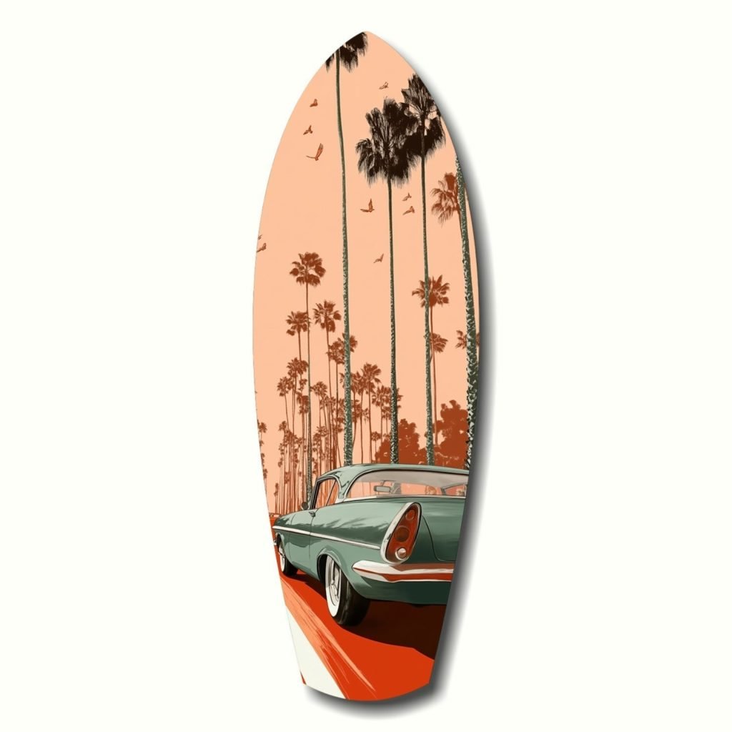 California Dreams V2 Glass Wall Art | Bed Sava