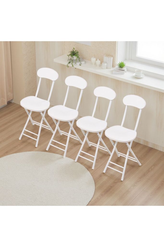 4Pcs Portable Foldable Dining Chairs