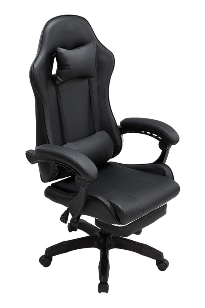 High Back Gaming Office Chair with Footrest