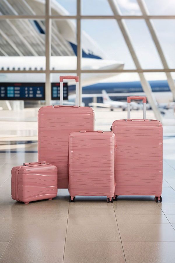 4PCS Fashion Lockable Travel Suitcase Set | Bed Sava