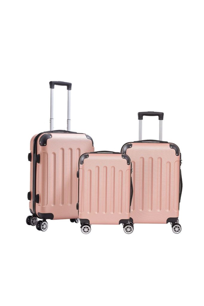 3PCS Lockable Travel Luggage Set