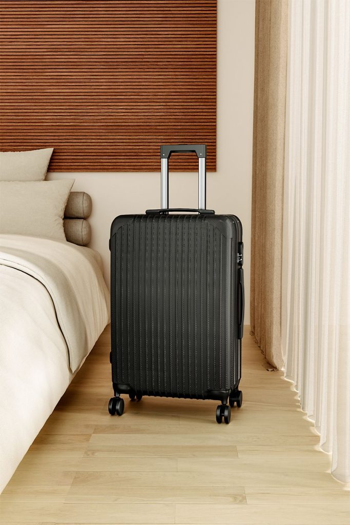 Hardshell Spinner Wheel Luggage Travel Suitcase, 20" Black