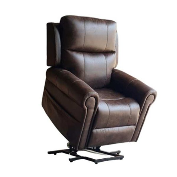 Chester Rise and Recline Armchair Electric Dual Motor Brown | Bed Sava