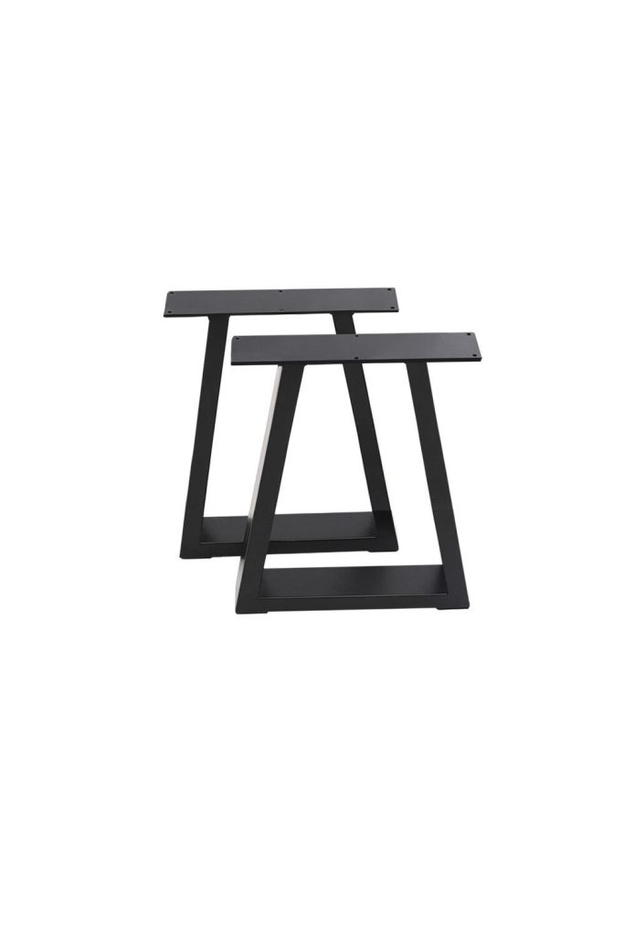 2 Pcs Industrial Metallic Table Legs for Home DIY | Bed Sava