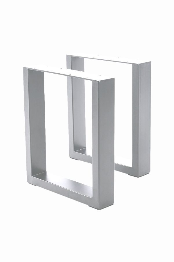 Grey Rectangular Metal Table Legs | Bed Sava