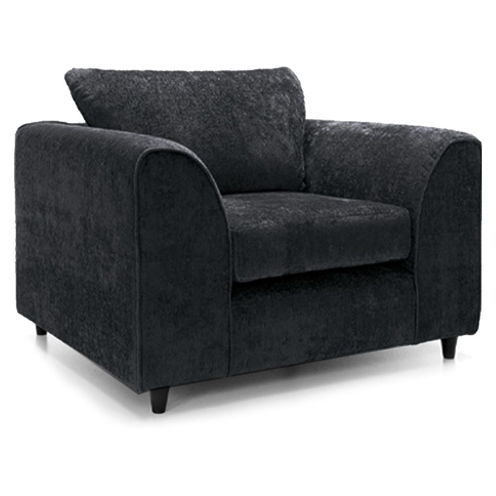 Zina Chenille Fabric Armchair Single Seater