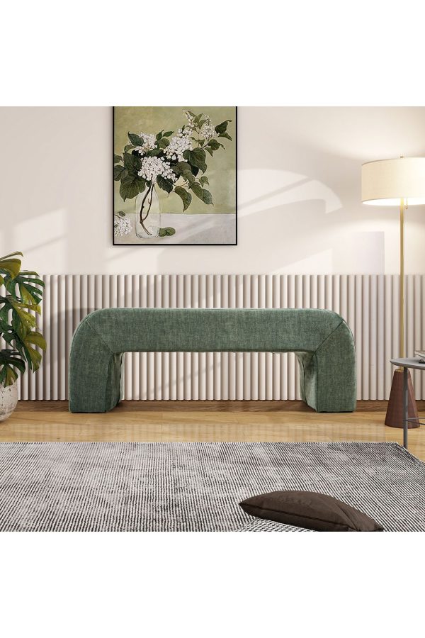 Green Chic Modern Ottoman Bench | Bed Sava
