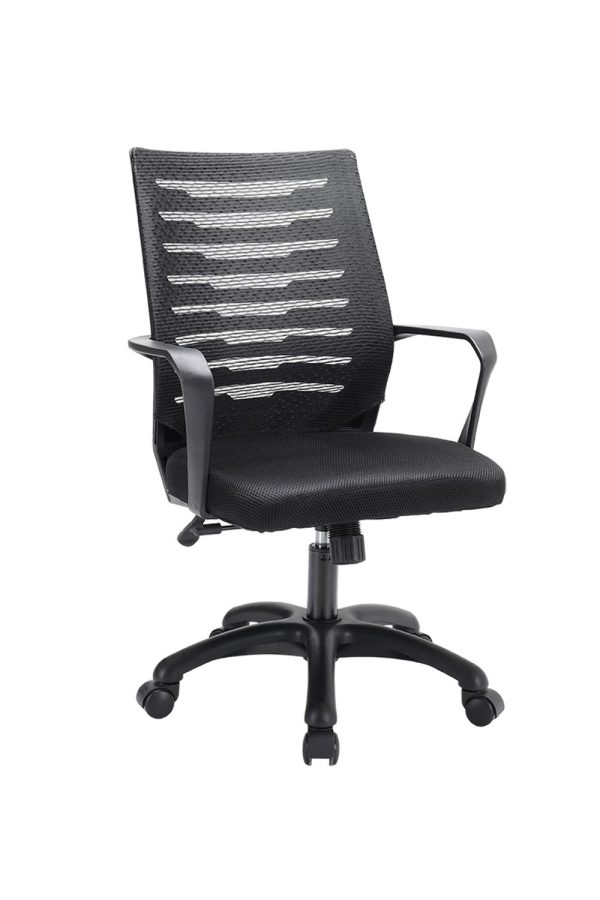 Black Ergonomic Office Chair Mesh Swivel Computer Chair for Home and Office | Bed Sava