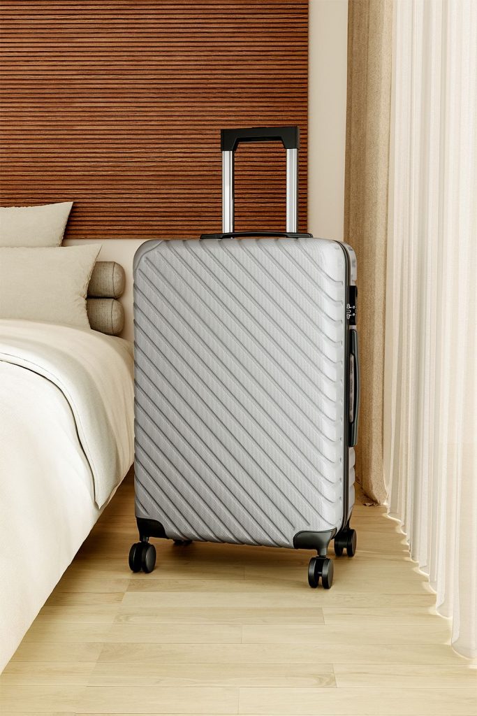 Grey Suitcase with Combination Lock 28" Grey