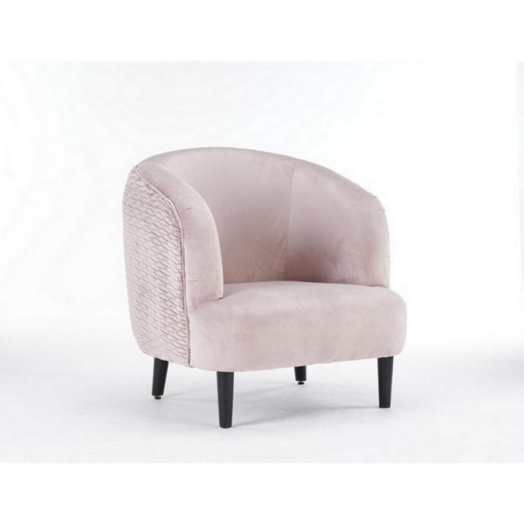 Armchair - Velvet - L77 x W77 x H77 cm - Grey