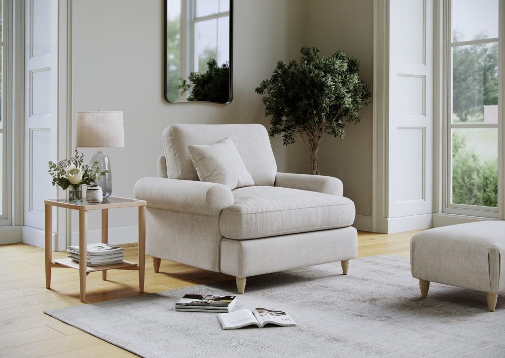 Beatrice Armchair Faro Linen