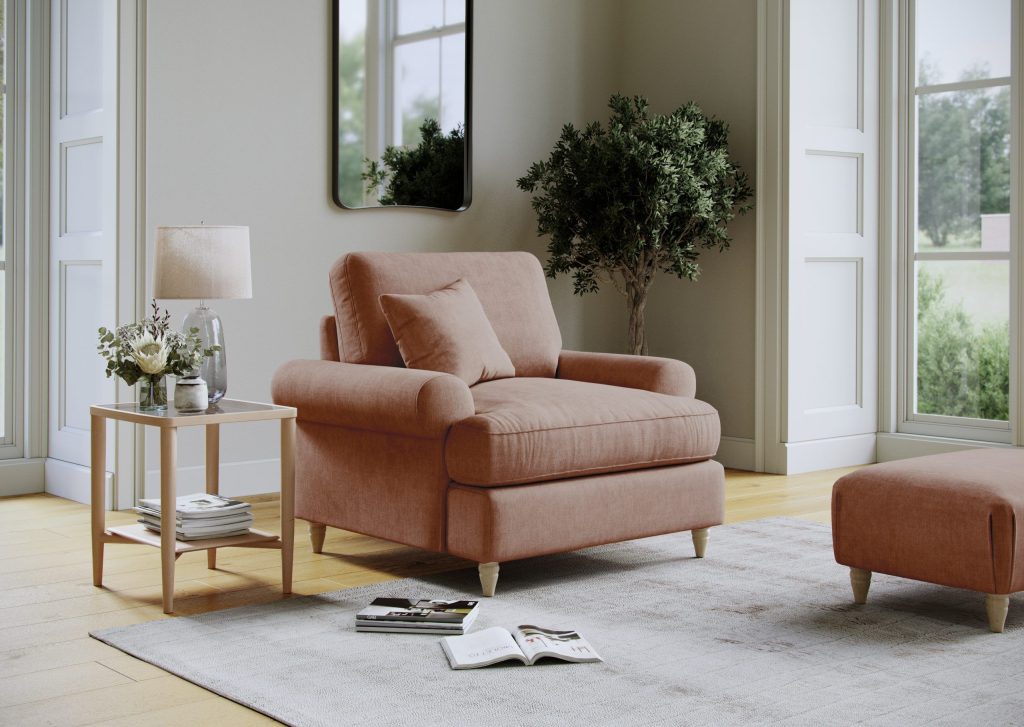 Beatrice Armchair Faro Coral