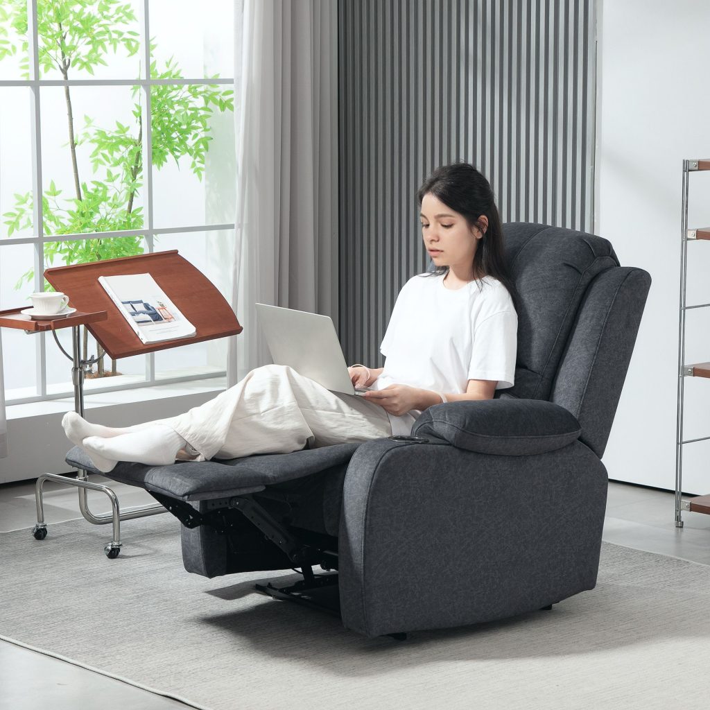 Recliner Chair for Living Room, Microfibre Cloth Reclining Armchair