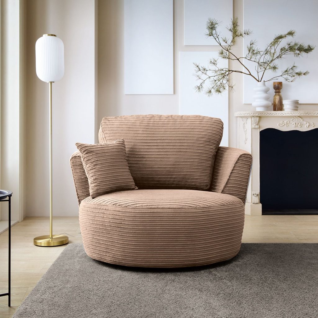 Jumbo Swivel Chair Brown