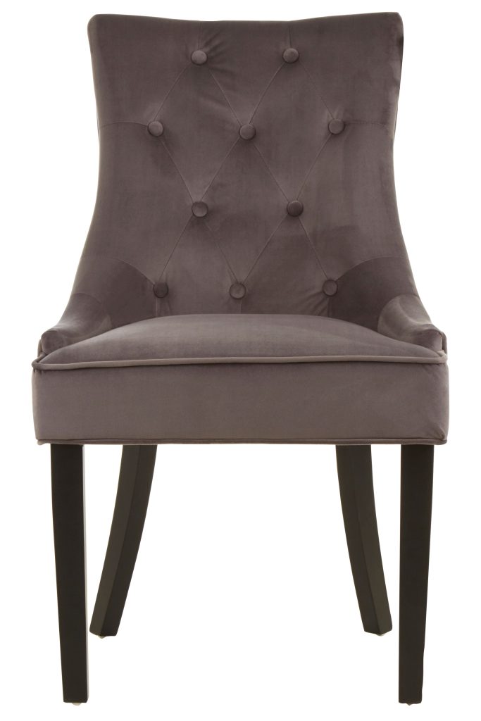 Grey Velvet Chair, Enchanting Sleep Chair, Easy to Assemble Borg Chair, Comfy Dining Chair