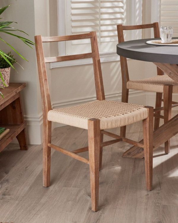 Lyon Wicker Hallway Kitchen Furniture Dining Chair Seating Chair | Bed Sava