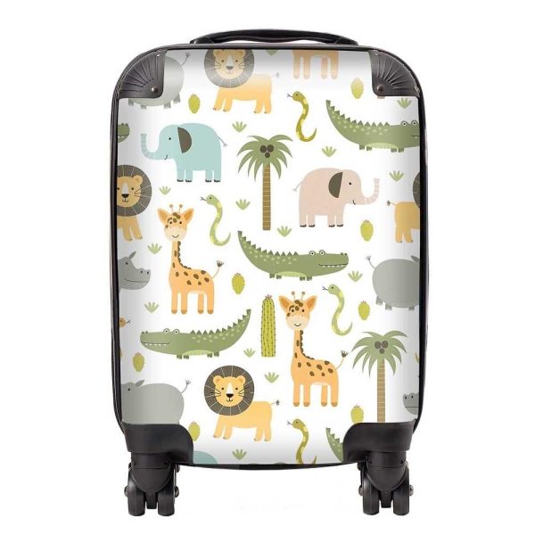 Cute Safari Animals Suitcase | Bed Sava