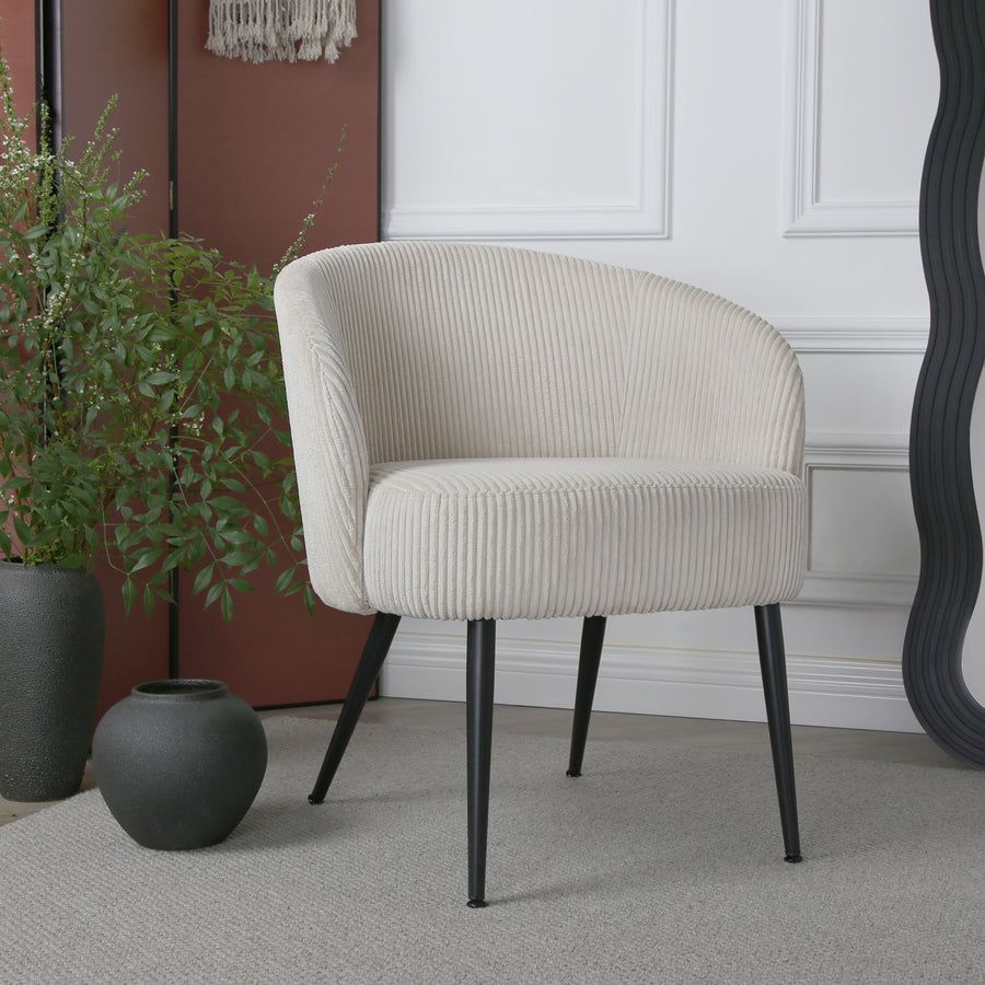 Comodo Armchair in Teddy Fleece Fabric Single Chair Chenille
