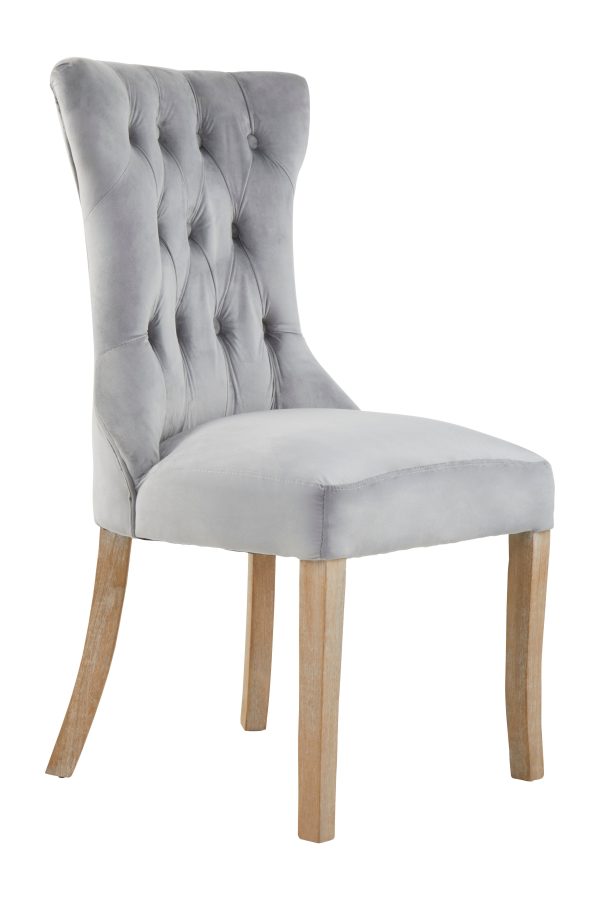 Black Buttoned Dining ChairButton Tufted Accent ChairUpholstered Seat With Wooden LegsDecorative Chair | Bed Sava