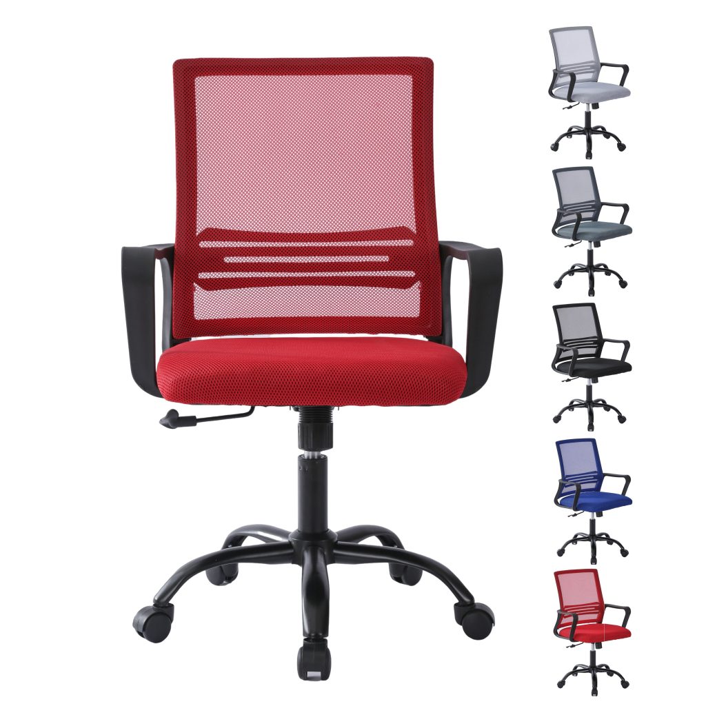 AeroFlex Mesh Back Office Chair - Red