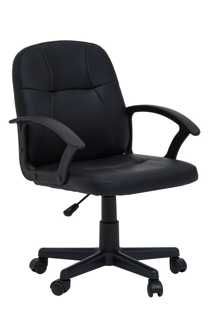 Brent Black Small Home Office Chair