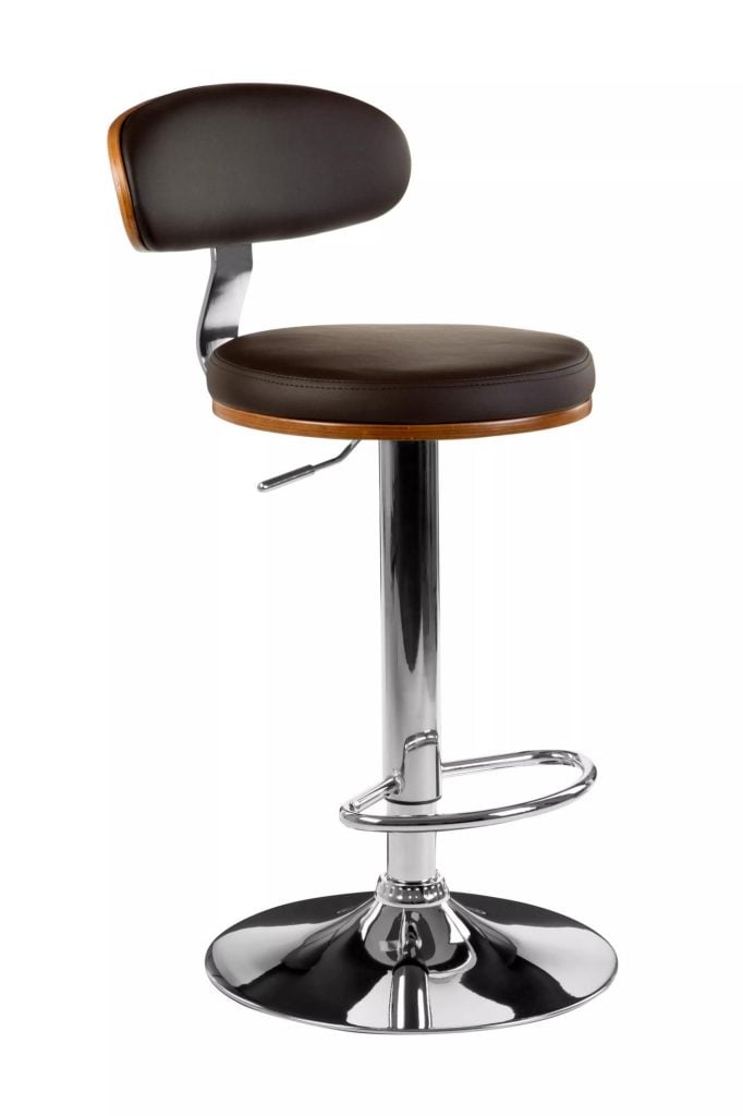 Interiors by Premier Bentwood Brown Bar Chair with Oval Back