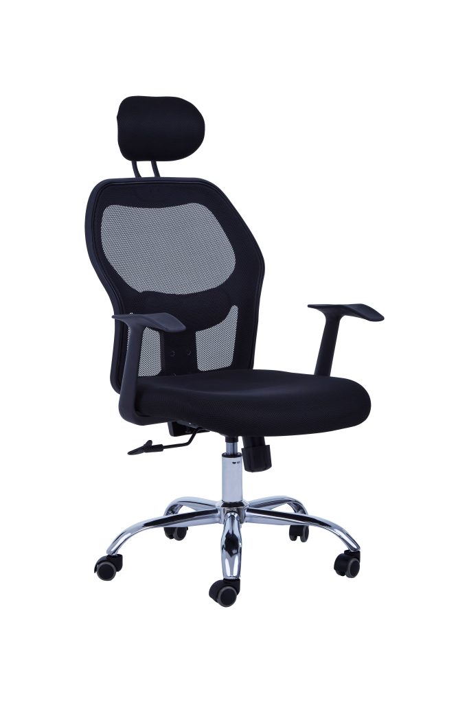 Black Home Office Chair With Black Arms | Bed Sava