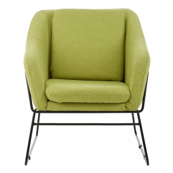 Green Chair Velvet Bedroom Chair Stain Resistant Armchair for Living Room Versatile Lounge Chair | Bed Sava