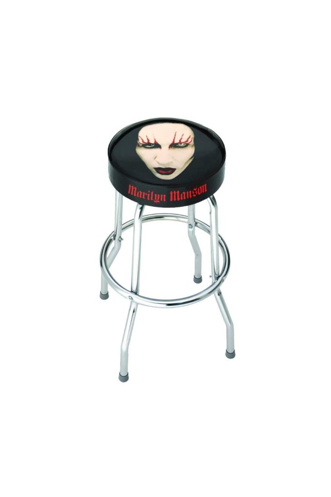 Marilyn Manson Bar Stool - Red Lips