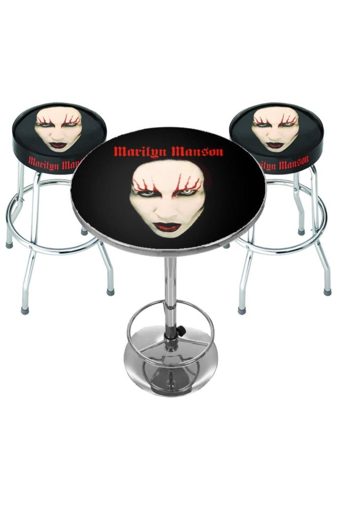 Marilyn Manson Bar Set - Red Lips