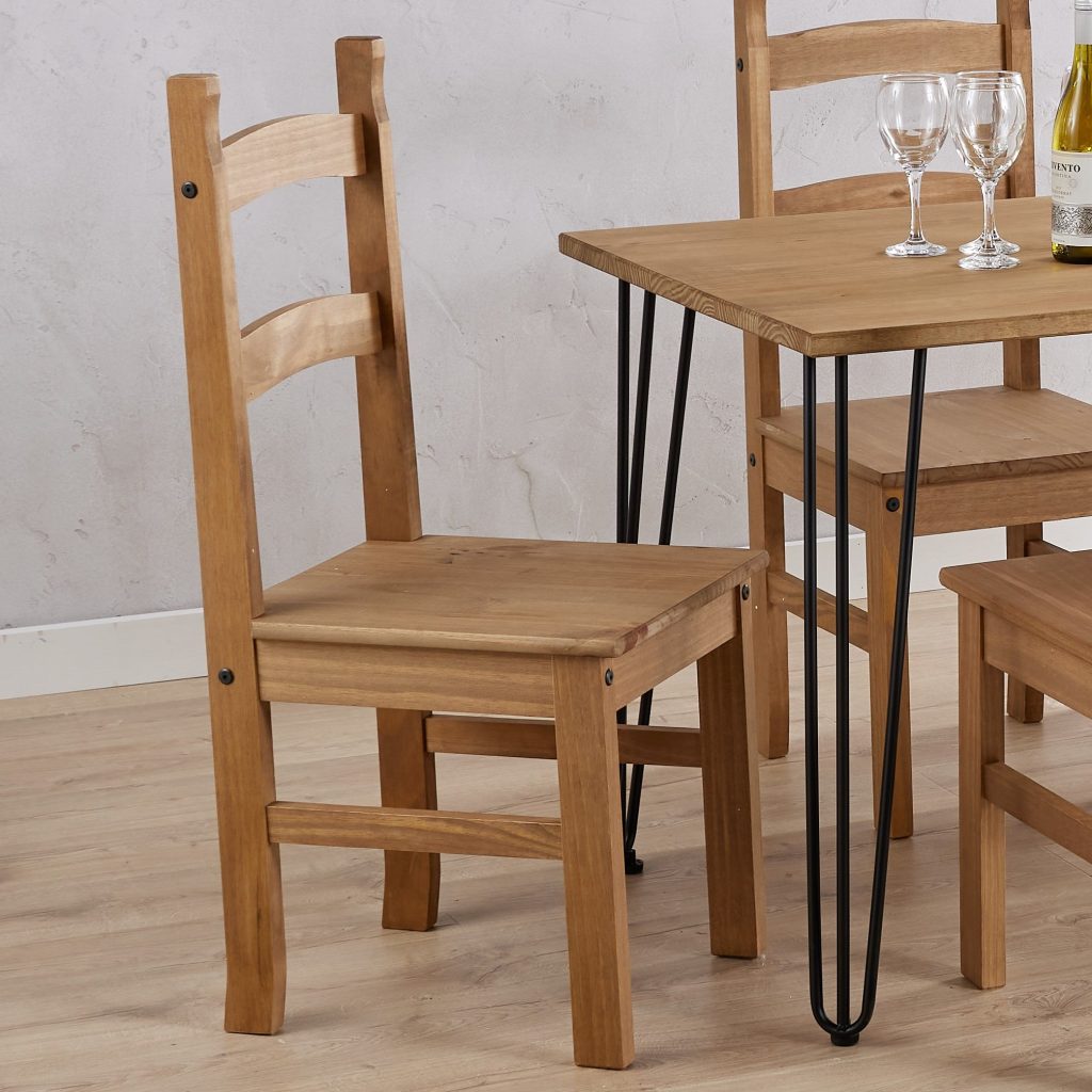 Corona Solid Pine Chairs (Pair)