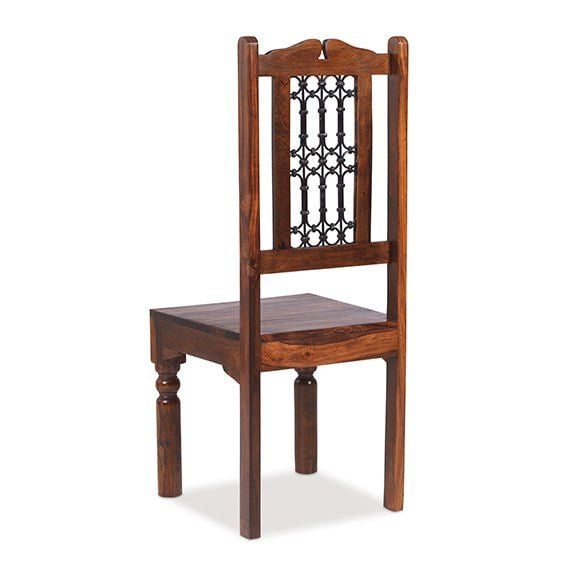 Pair of Jaipur Sheesham Capsule High Back Jali Chairs