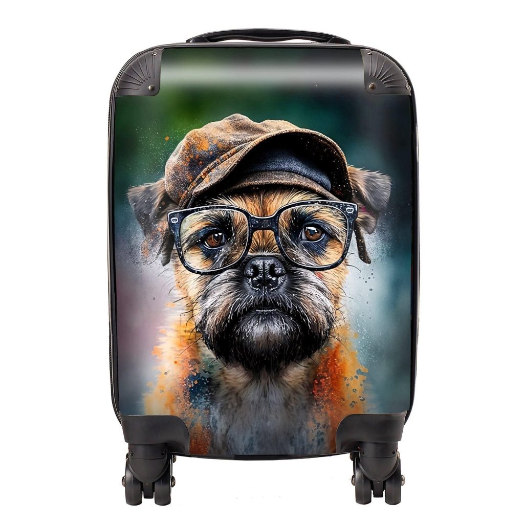 Border Terrier Dog Splashart Suitcase | Bed Sava