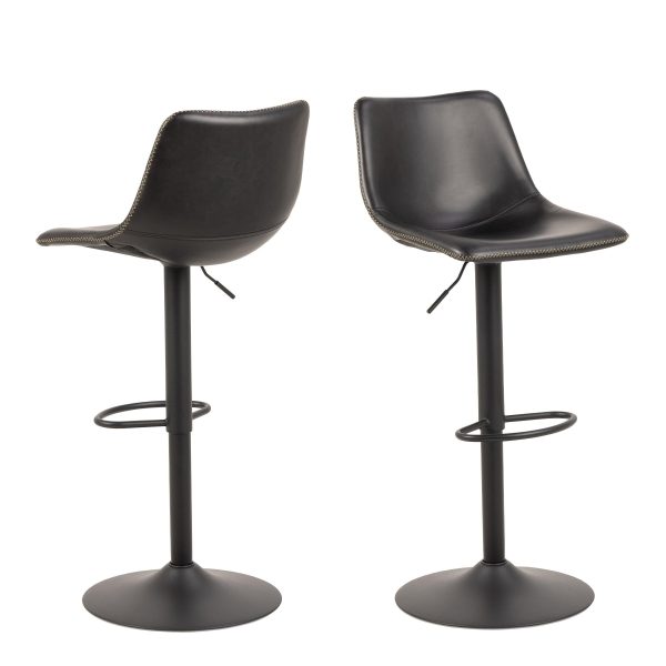 I Oregon Bar Stool in Black One supplied | Bed Sava