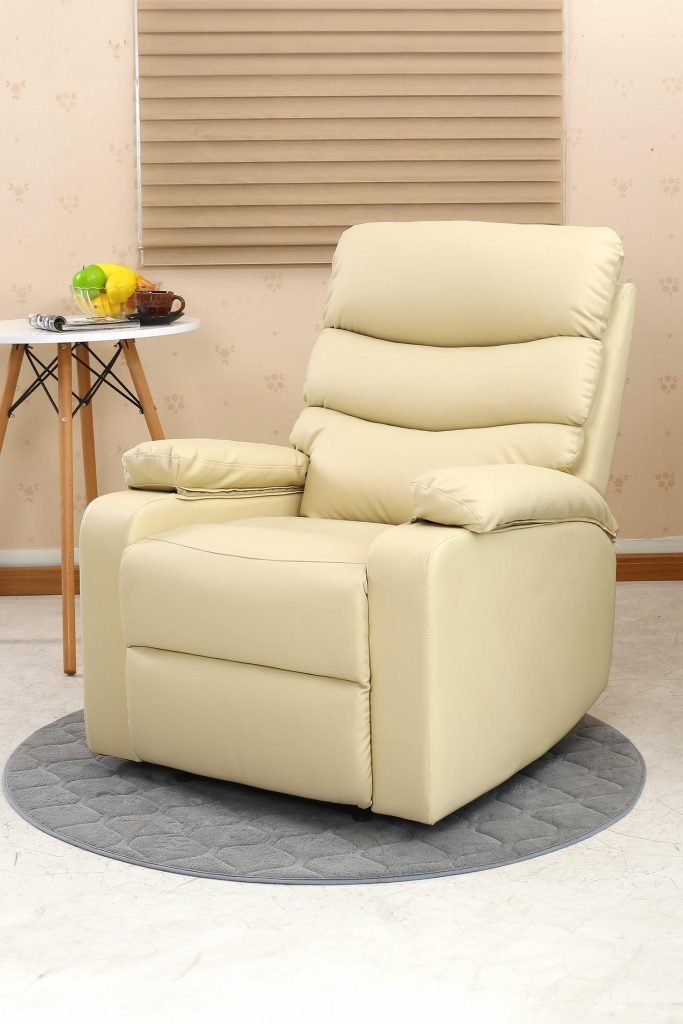 Ashby Leather Recliner Armchair Sofa Home Lounge Chair | Bed Sava