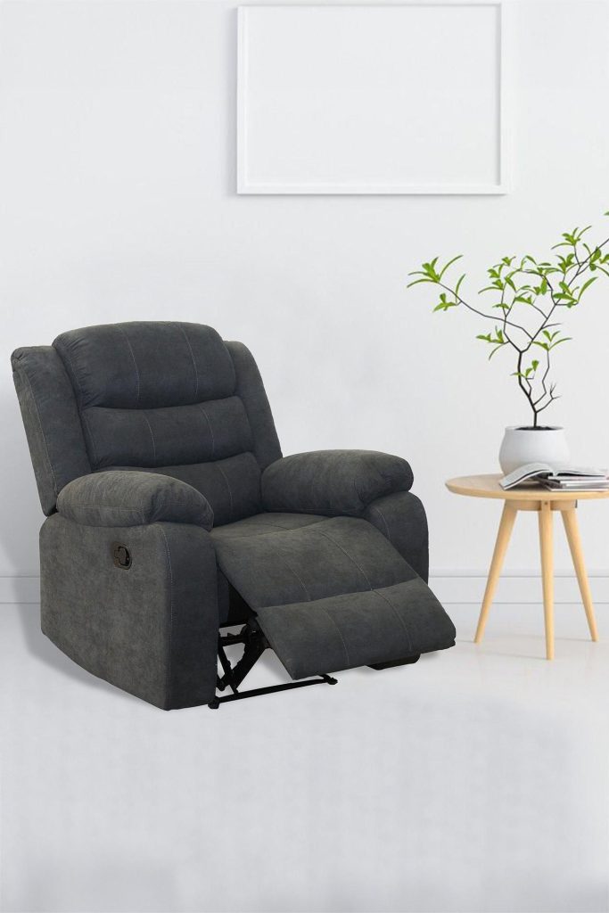 Boston 1 Seater Fabric Manual Recliner Chair