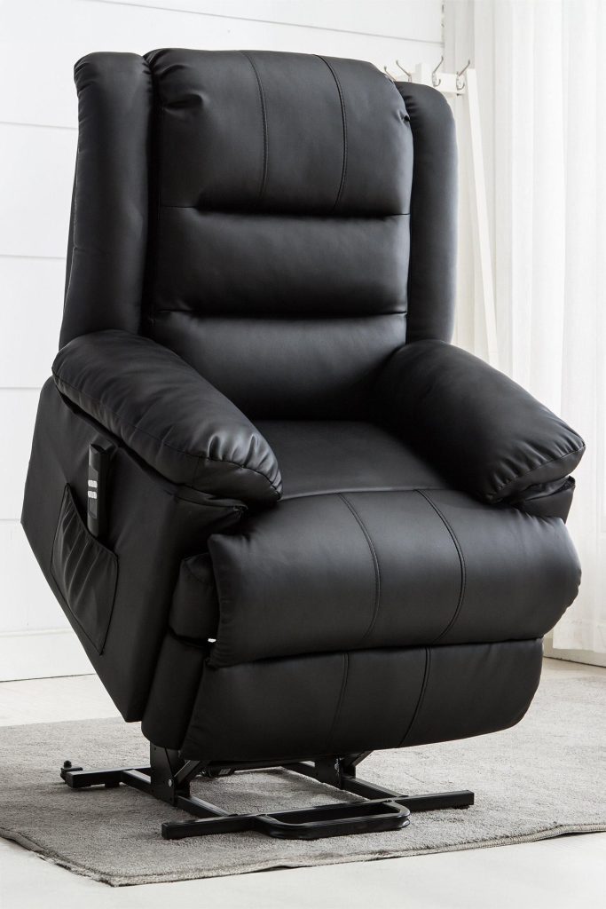 Loxley Dual Motor Electric Rise Recliner Bonded Leather Lift Chair