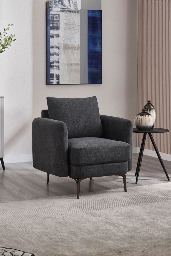 Sofia 1 Seater Fabric Sofa