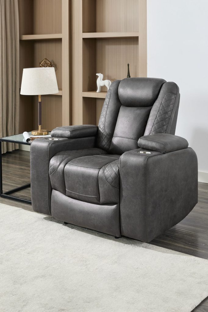 Ashton Electric Recliner Technology Fabric USB-C Charging Recliner Chair