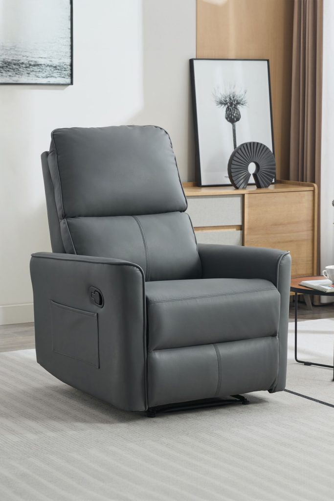 Madrid Manual Air Leather Recliner Chair