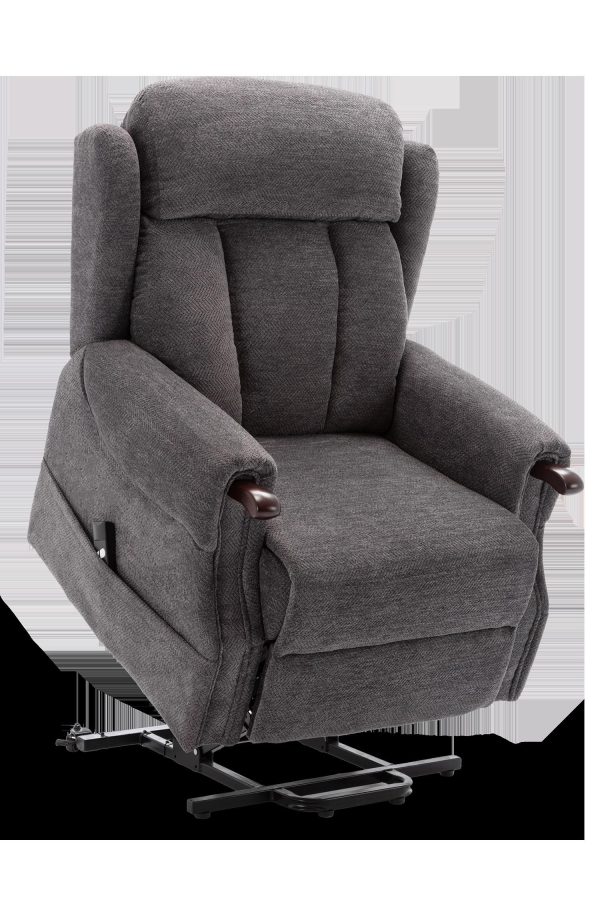 Halton Fabric Heavy Duty Single Motor Rise Recliner Lift Mobility Chair | Bed Sava