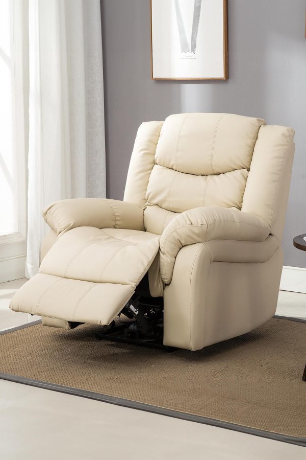 Seattle Electric Automatic Recliner Home Lounge Bonded Leather Chair | Bed Sava