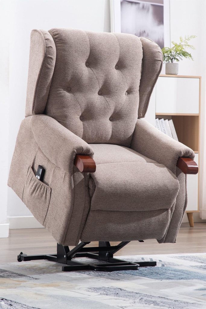 Harrogate Single Motor Electric Rise Recliner Fabric Lift Riser Chair